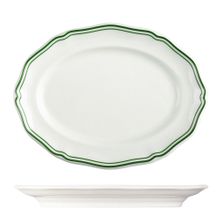 PLATE OVAL 200MM, LUZERNE ASTORIA EMERALD