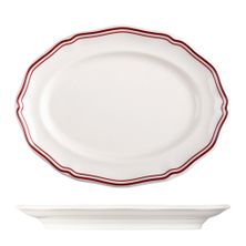 PLATE OVAL 200MM, LUZERNE ASTORIA ROSEWOOD