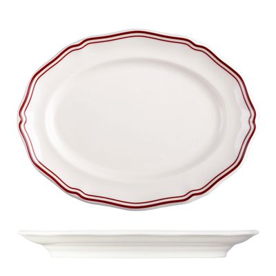 PLATE OVAL 200MM, LUZERNE ASTORIA ROSEWOOD