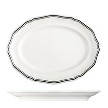 PLATE OVAL 250MM, LUZERNE ASTORIA INK
