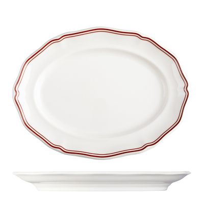 PLATE OVAL 250MM, LUZERNE ASTORIA ROSEWOOD