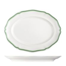 PLATE OVAL 300MM, LUZERNE ASTORIA EMERALD