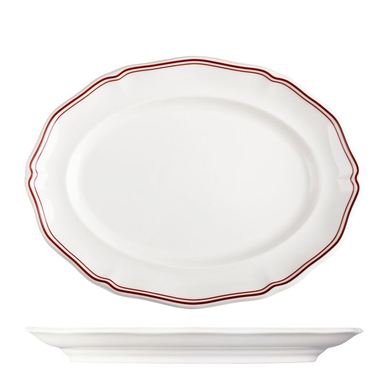 PLATE OVAL 300MM, LUZERNE ASTORIA ROSEWOOD