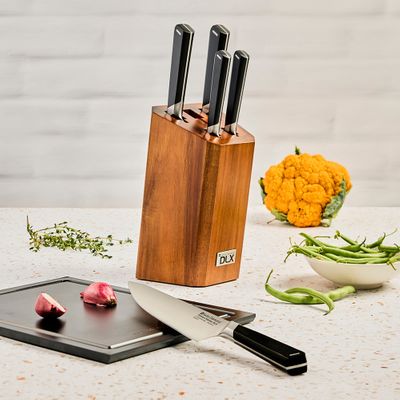 KNIFE BLOCK 6PCE DLX APEX SWISS DIAMOND
