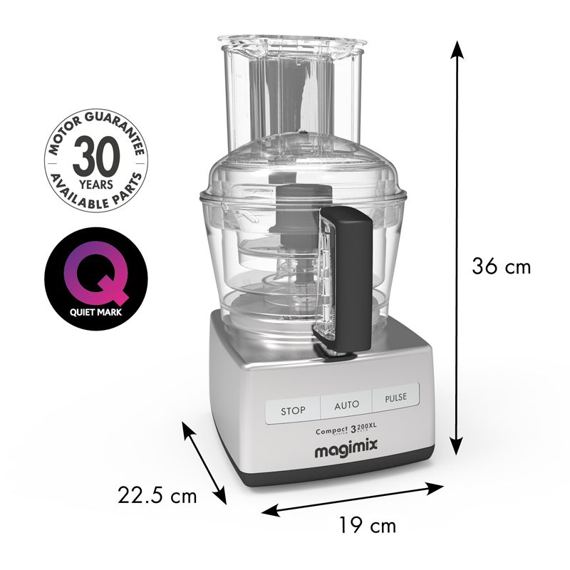 FOOD PROCESSOR MIRROR CHROME 3200XL, MAGIMIX