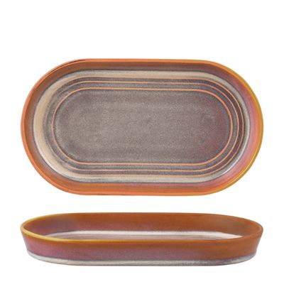 PLATTER OVAL AUBURN 240MM, TK LOFT