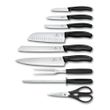 KNIFE BLOCK SET 9PCE BLK, VICTORINOX
