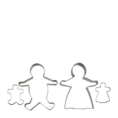 CUTTER SET GINGERBREAD FAMILY 4PC AVANTI