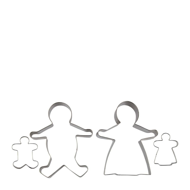 CUTTER SET GINGERBREAD FAMILY 4PC AVANTI