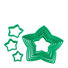 CUTTER SET STAR XMAS TREE 10PCE, AVANTI