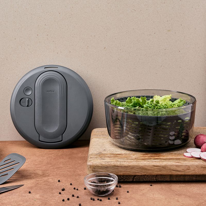 SALAD SPINNER SWIFT DRY SML BLK, ZYLISS