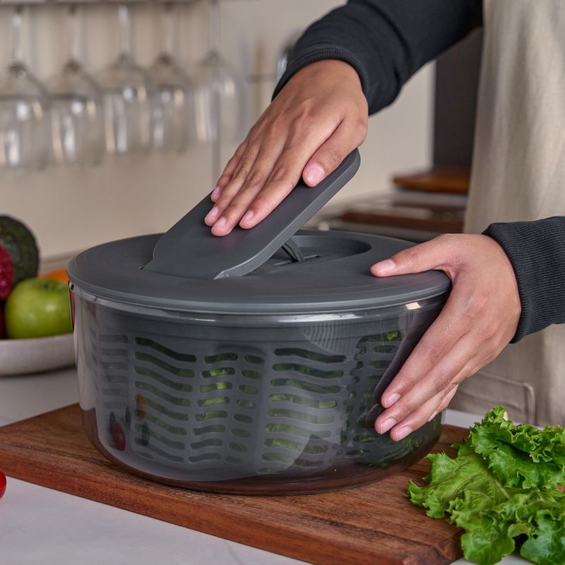 SALAD SPINNER SWIFT DRY LGE BLK, ZYLISS