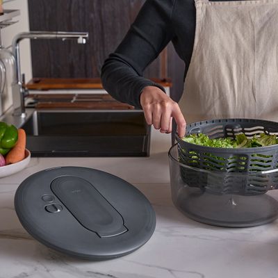 SALAD SPINNER SWIFT DRY LGE BLK, ZYLISS
