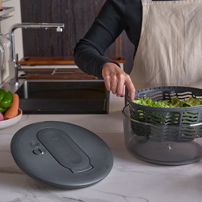 SALAD SPINNER SWIFT DRY LGE BLK, ZYLISS