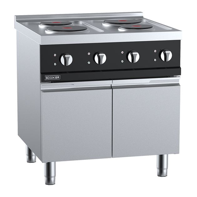 Shop ELECTRIC SOLID PLATE FOUR-ZONE BOILING TOP, B&S SCOOKER - Chef’s Hat