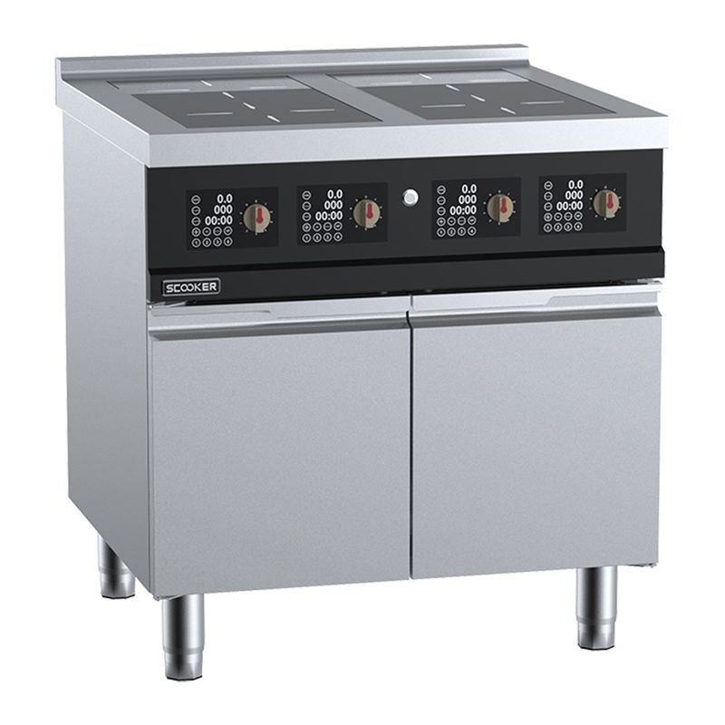 INDUCTION FOUR ZONE BOILING TOP, B&S SCOOKER