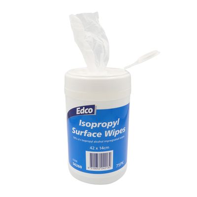 WIPES ISOPROPYL 420X140MM, 75PC TUBE
