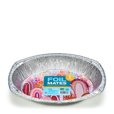 TRAY OVAL ROASTING 405X330MM, FOIL MATES
