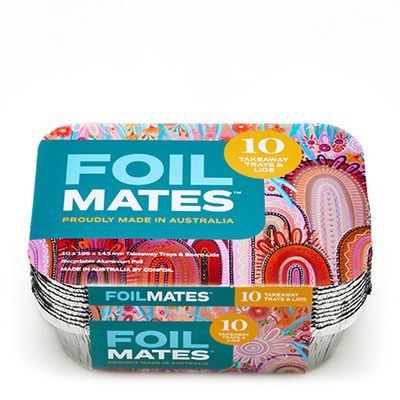 TRAY W/LIDS RECT 195X143X48MM 10PC, FOIL MATES