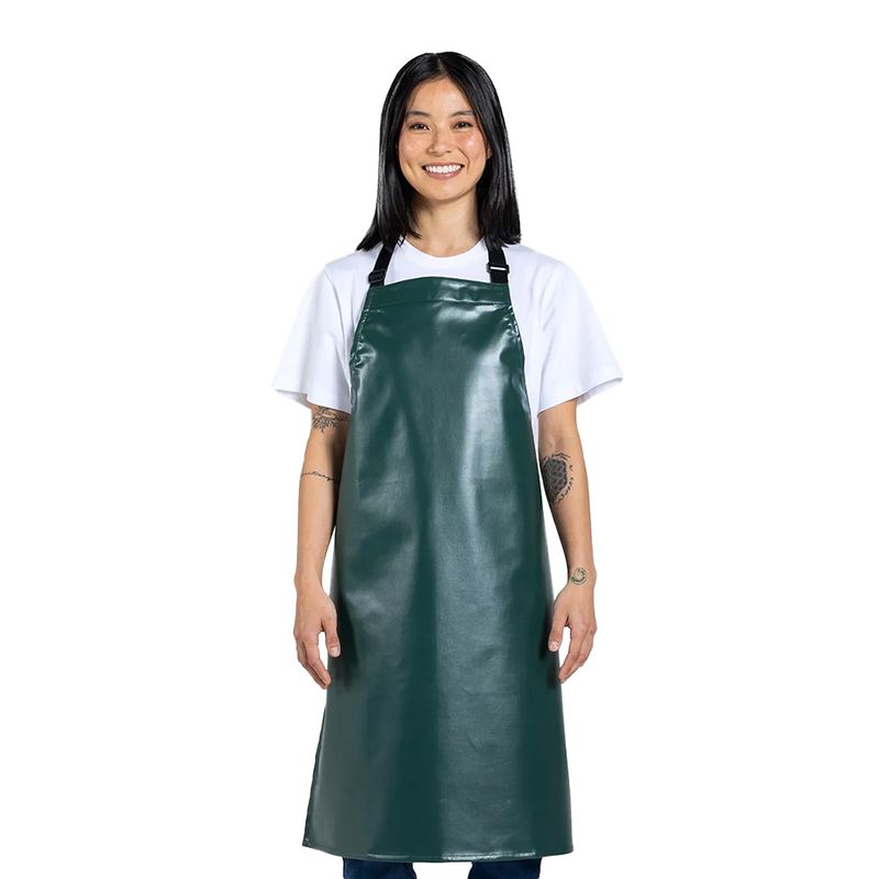 APRON BIB WATERPROOF 68 X 82CM BOTTLE GN, ZOE