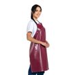 APRON BIB WATERPROOF 68 X 82CM BURGANDY, ZOE