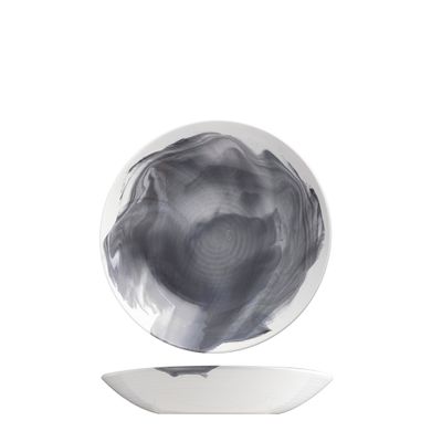 BOWL COUPE BLACK SMOKE 21X4CM, POTTR ASPEN