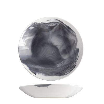 BOWL COUPE BLACK SMOKE 24X4CM, POTTR ASPEN