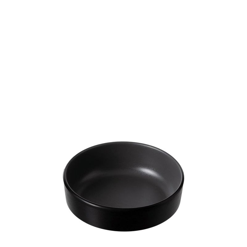 SAUCE DISH GRY/BLK 127MM MELAMINE COUCOU