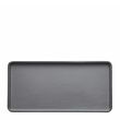 PLATE GRY/BLK 25X12CM MELAMINE COUCOU 828331-G