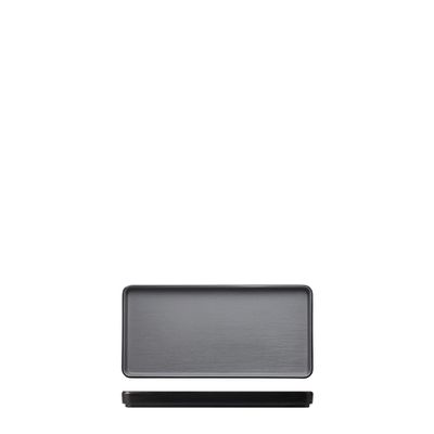 PLATTER GRY/BLK 25X12CM MELAMINE COUCOU