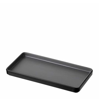 PLATE GRY/BLK 25X12CM MELAMINE COUCOU 828331-G