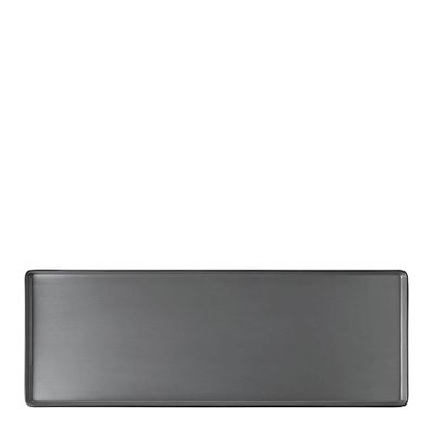 PLATTER GRY/BLK 50X18CM MELAMINE COUCOU