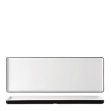 PLATTER WHT/BLK 50X18CM MELAMINE COUCOU