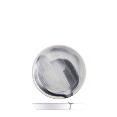 PLATE BLACK SMOKE 17X2.5CM, POTTR FINN