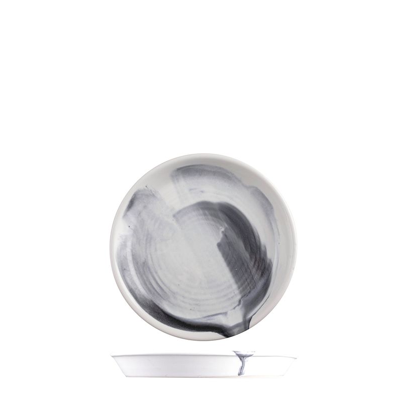 PLATE BLACK SMOKE 17X2.5CM, POTTR FINN