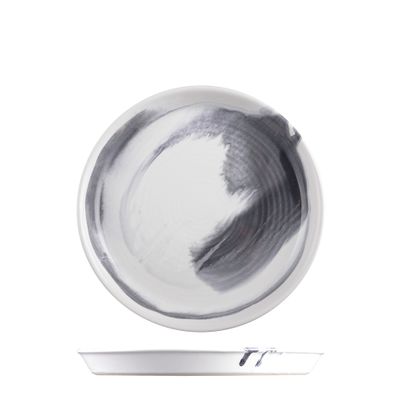 PLATE BLACK SMOKE 23X2.5CM, POTTR FINN