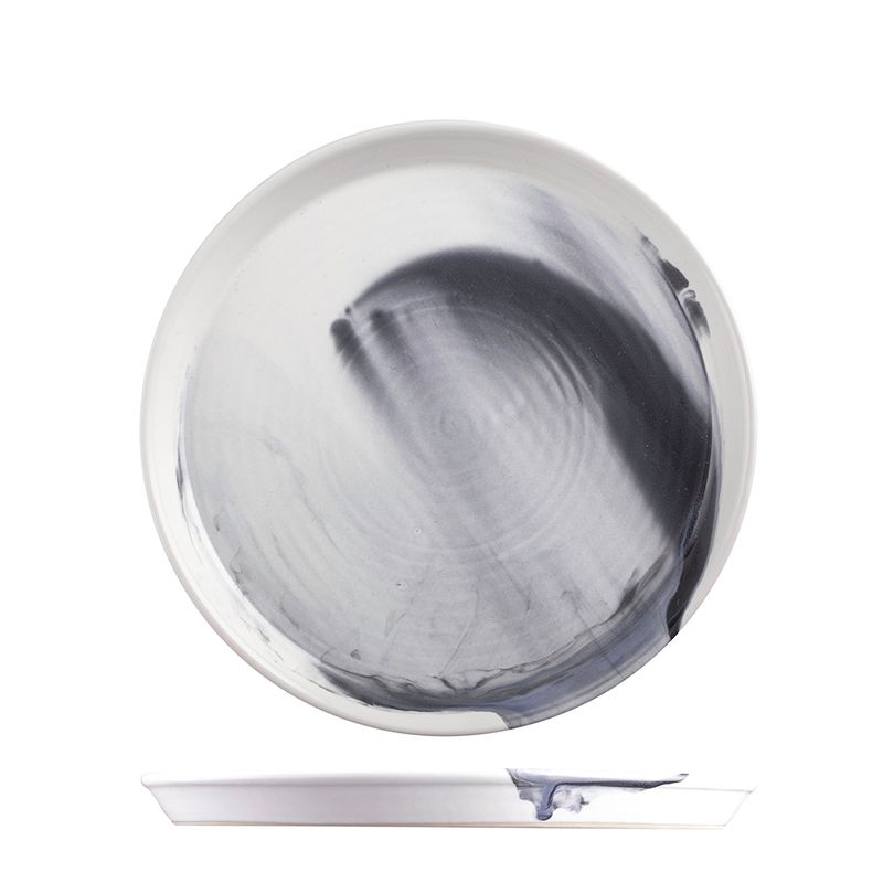 PLATE BLACK SMOKE 27X2.5CM, POTTR FINN