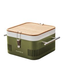 BARBEQUE CHARCOAL PORTABLE CUBE KHAKI