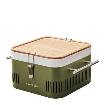 BARBEQUE CHARCOAL PORTABLE CUBE KHAKI