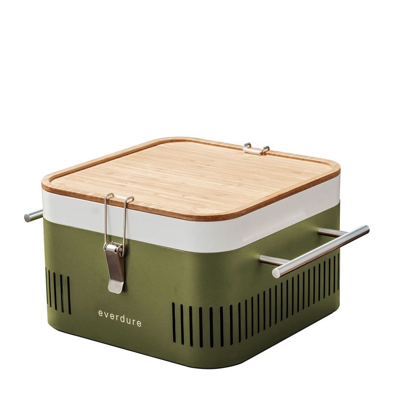 BARBEQUE CHARCOAL PORTABLE CUBE KHAKI
