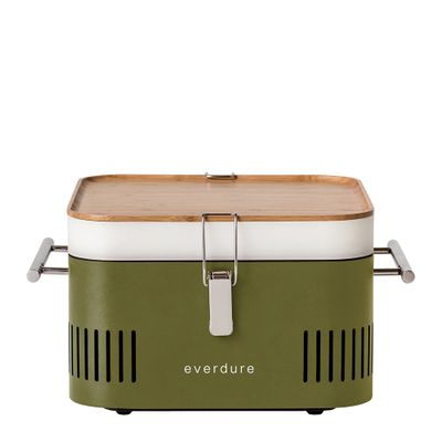 BARBEQUE CHARCOAL PORTABLE CUBE KHAKI