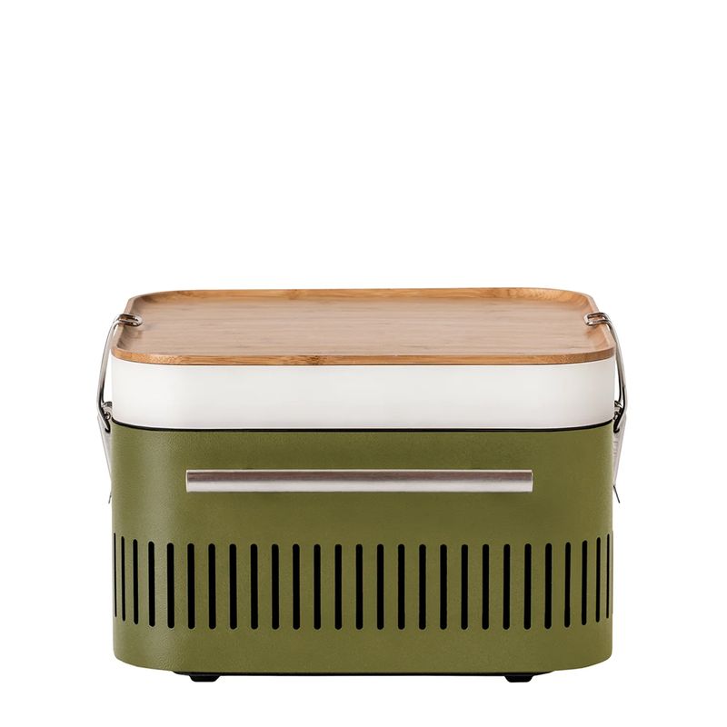 BARBEQUE CHARCOAL PORTABLE CUBE KHAKI