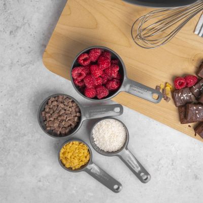 MEASURING CUPS SET-4 GREY, KITCHENAID