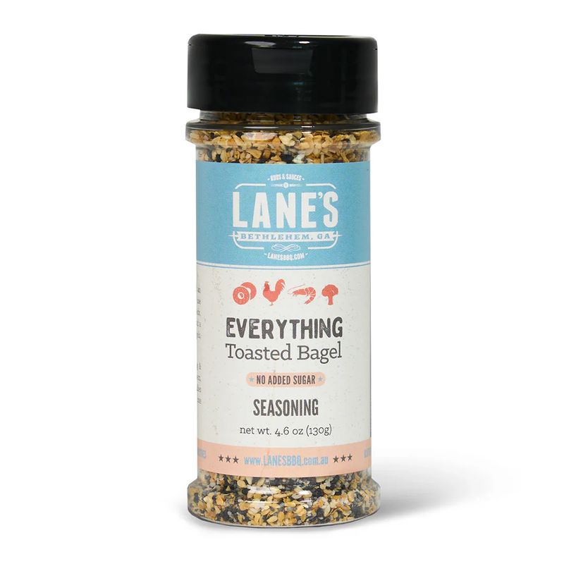 EVERYTHING BAGEL SEASONING 130GM, LANE'S BBQ