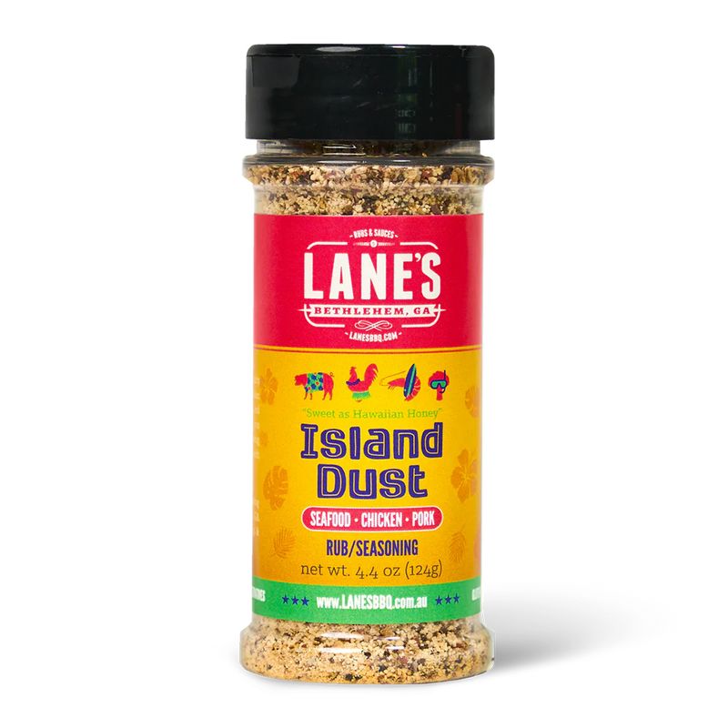 ISLAND DUST SEASONING 124GM, LANE'S BBQ