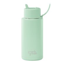 BOTTLE W/FLIP STRAW MINT GELATO 1L, F/GREEN
