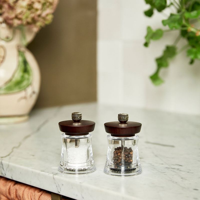 MILL SALT ACRYLIC/BLK WOOD 95MM, HOLBORN