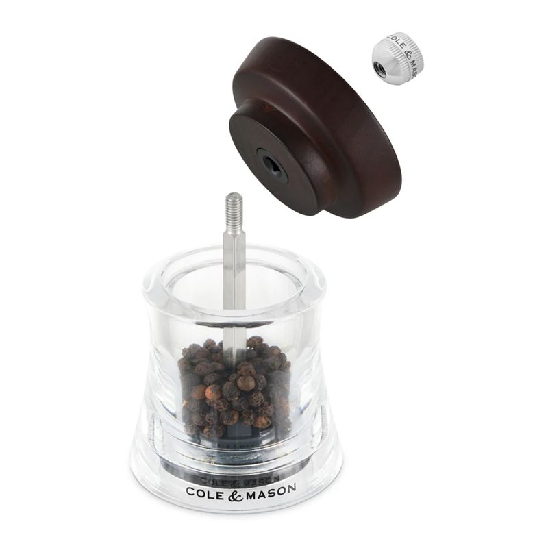 MILL PEPPER ACRYLIC/BLK WOOD 95MM, HOLBORN