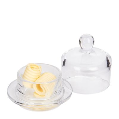 MINI BUTTER CLOCHE GLASS 5X9CM, ARTESA