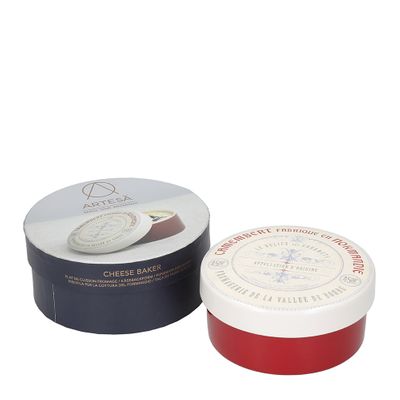 CHEESE BAKER CERAMIC RED/WHT 12X5.5CM, ARTESA